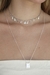 Choker Olho Zircônia Gotinhas Banhada à Prata - comprar online