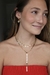 Choker Olho Zircônia Gotinhas Banhada a Ouro 18k