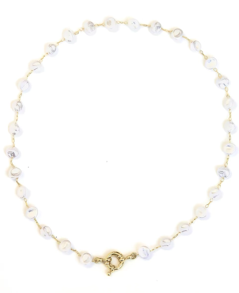 Choker Fecho Boia e Pérolas Barrocas Banhado a Ouro 18k - comprar online