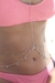 Body Chain Estrelinhas Prata - Plaka Acessórios