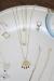 Colar Gotas Eye Banhado a Ouro 18k - Plaka Acessórios
