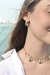 Choker Trevos Banhada a Ouro 18k - Plaka Acessórios