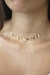 Choker Illusion Manu Cit Banhada a Ouro 18k Letra