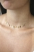 Choker Illusion Manu Cit Banhada a Ouro 18k Letra - online store
