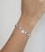 Pulseira Letra Banhada à Prata