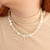 Choker Pérolas Achatadas - É Tipo Audrey bijoux - Loja de bijuterias e acessórios 