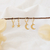 Kit Mini argola lua e estrela dourado - comprar online