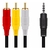 Cabo P2 x AV 3 cores RCA para Receptores