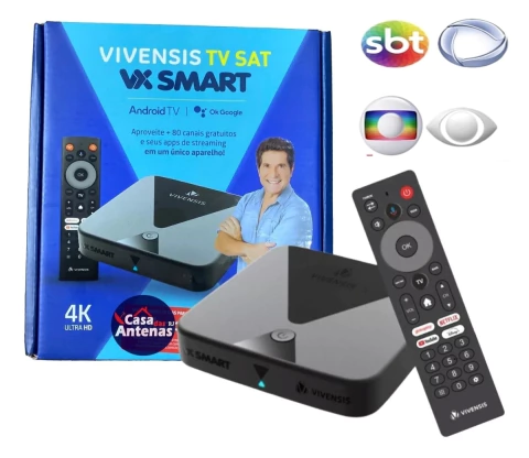 Receptor De Tv Vivensis Vx Smart Sat Hd Android Tv Streaming - comprar online