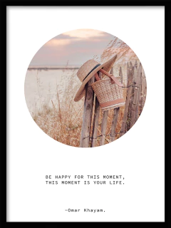 CUADRO BE HAPPY FOR THIS MOMENT