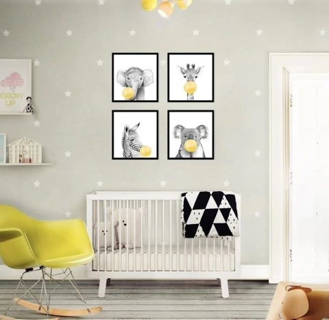 SET ANIMALITOS CON CHICLE byn