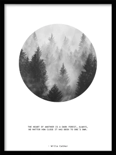 CUADRO THE HEART OF ANOTHER IS A DARK FOREST