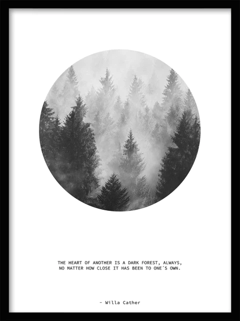 CUADRO THE HEART OF ANOTHER IS A DARK FOREST