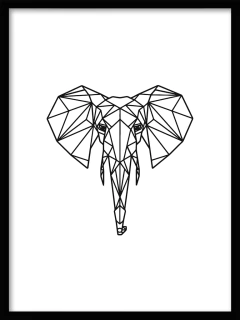 CUADRO ELEFANTE GEOMETRICO