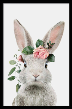 CUADRO RABBIT FLOWERS