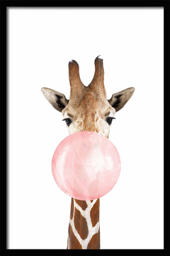 CUADRO GIRAFFE BUBBLE GUM