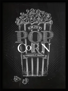 CUADRO POPCORN BLACK