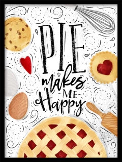 CUADRO PIE MAKES ME HAPPY