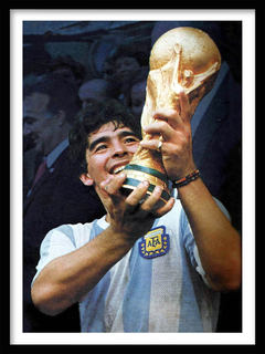 CUADRO MARADONA CAMPEON