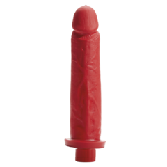 Prótese com vibro interno vermelha 25x6cm