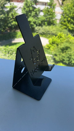 Bebedero en Altura doble con logo - Acero - Happy Pets