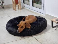 Cama Puff - Pelo de Mono - antiestrés - Happy Pets