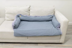 Cubre Sillón - Pelo de Mono y Tussor reversible