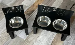 Bebedero en Altura doble con logo - Acero en internet