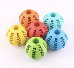 Imagen de Pelota De Goma TPR Limpia Dientes Perro - chica y grande