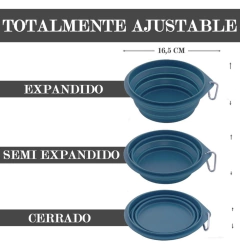 Imagen de Comedero / bebedero plegable de silicona
