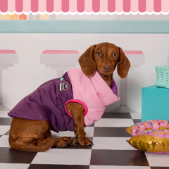 Chaleco reversible EleCant "Donuts" - para perros - OPORTUNIDAD detalle en tela - Happy Pets