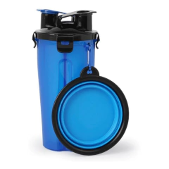 Contenedor De Comida Y Agua Para Mascotas Con plato plegable en internet