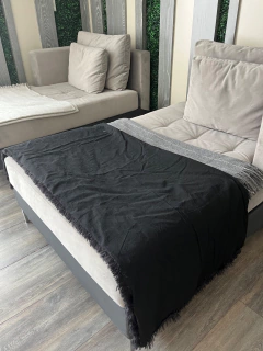 Manta / Pie de Cama / Abrigo - Pelo de Mono y Tussor en internet