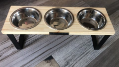 Comedero SIGMA triple - gatos - tienda online