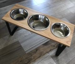 Comedero SIGMA triple - perros medianos y grandes - Happy Pets