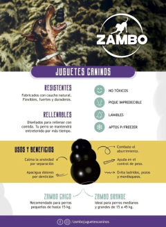 Imagen de Juguete de goma para incluir alimento - Zambo