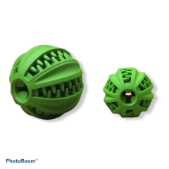 Pelota De Goma TPR Limpia Dientes Perro - chica y grande