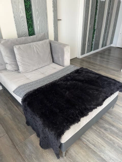 Manta / Pie de Cama / Abrigo - Pelo de Mono y Tussor - tienda online