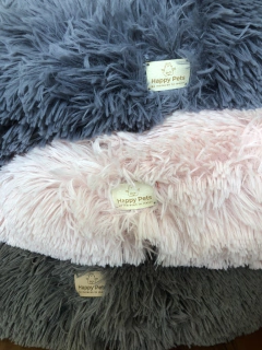 Combo Cama Puff & Comedero en altura Paraíso doble - perros chicos - Happy Pets