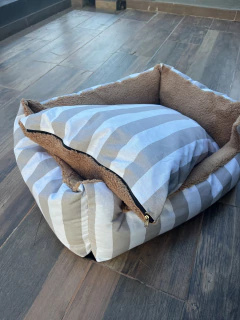 Combo Cama Moisés & Comedero en altura Paraíso doble - perros grandes - Happy Pets