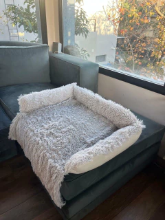 Cubre Sillón - Pelo de Mono y Tussor reversible - comprar online