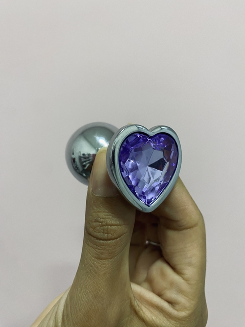 Plug Anal Prata Coração - comprar online