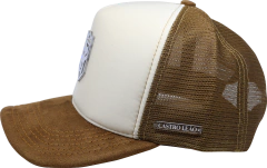 Boné Caramelo Frente Bege Tag Prata na internet