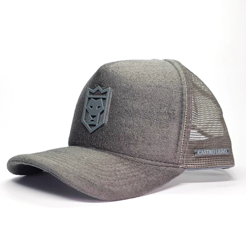 Boné Camurça Cinza Tag Cinza