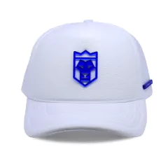 Boné Branco Tag Azul na internet