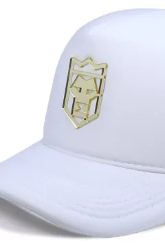 Boné Branco Tag Dourado Espelhado - comprar online