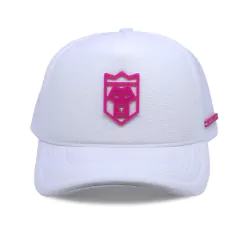 Boné Branco Tag Pink na internet