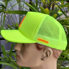 Boné Amarelo Neon Tag Laranja - loja online