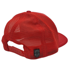 Boné Vermelho Tag Preta Gravada - Castro Leão