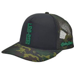Boné Camuflado Verde frente Preta Tag Verde